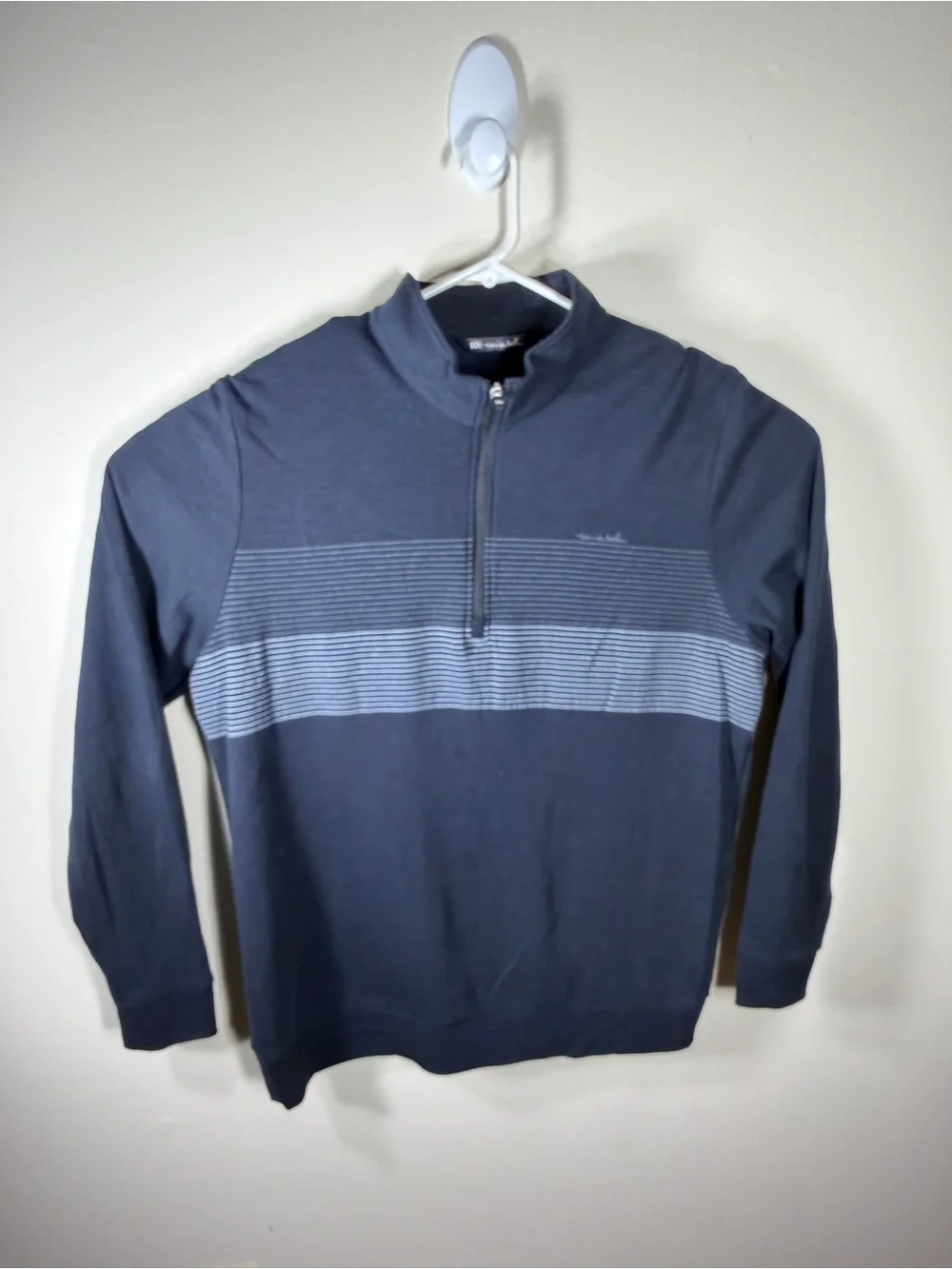 Travis Matthew Mens XL Gray 1/4 Zip Cotton Pullover